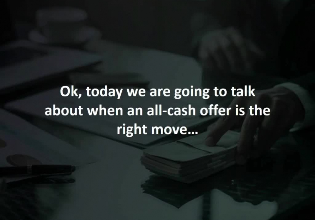 Is an all-cash offer the right move?: from your trusted Mortgage Professional, Brian