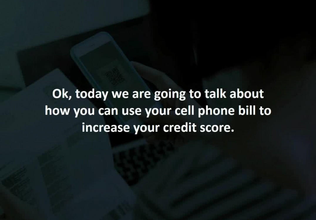 Concord Mortgage Advisor reveals 3 steps to using your cell phone bill to get a higher credit score.
