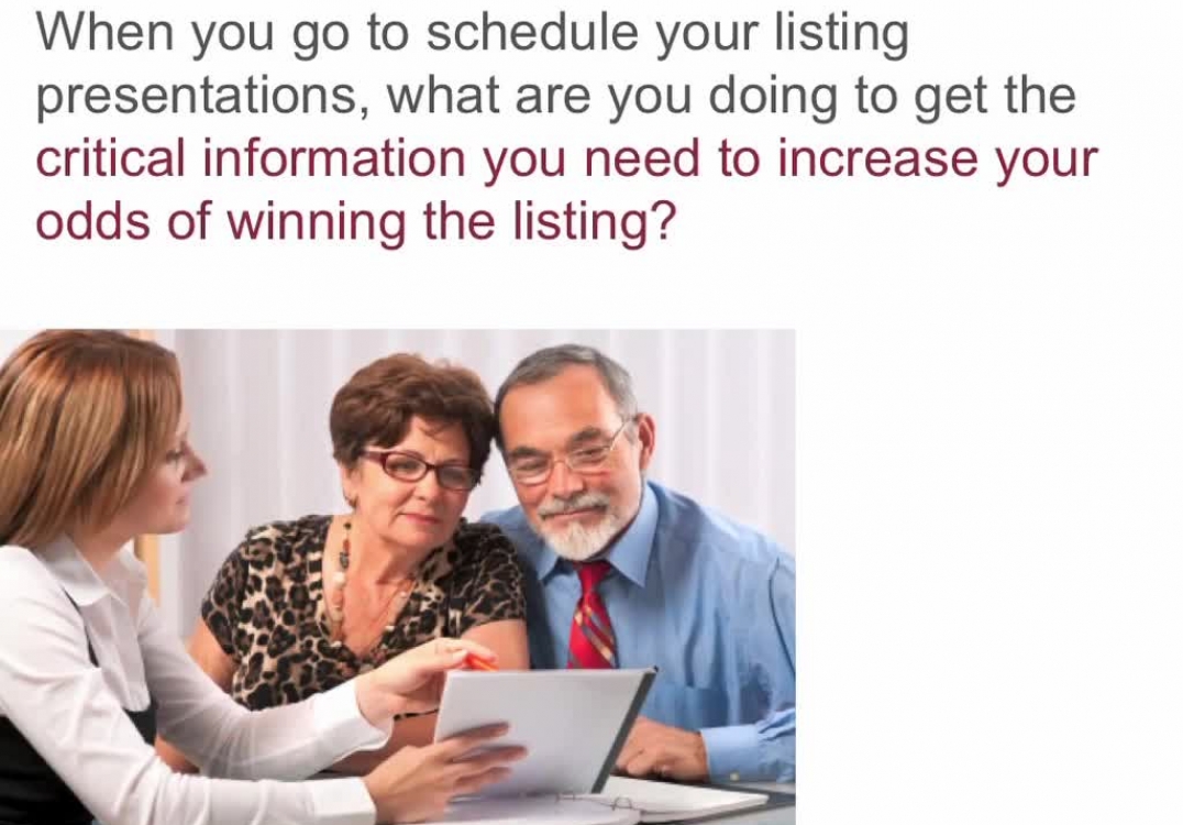 How to gain the unfair advantage at your listing presentations.