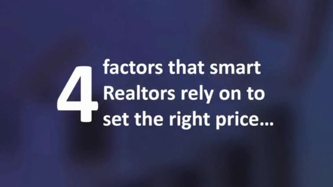 Concord Mortgage Advisor reveals 4 factors smart Realtors consider before setting a listing price.