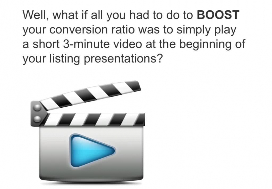 ⁣Play this Video At Your Listing Presentations....