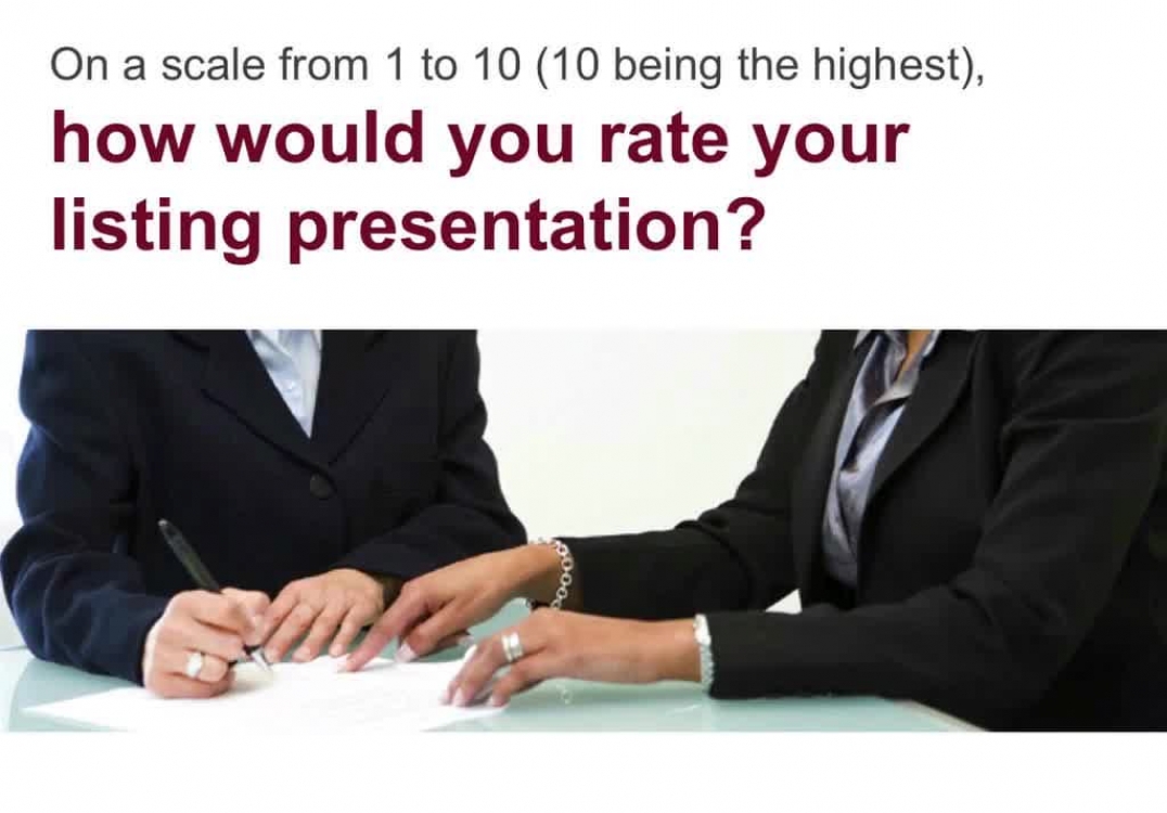 Play this Video At Your Listing Presentations....