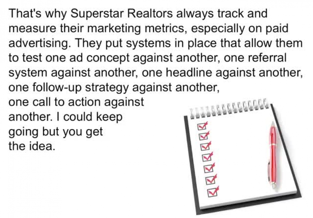 Secret #20 of Superstar Realtors.
