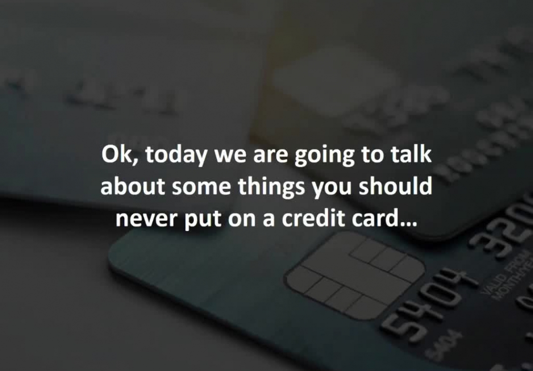 Aurora Mortgage Advisor reveals 6 Things To Never Put On Your Credit Card
