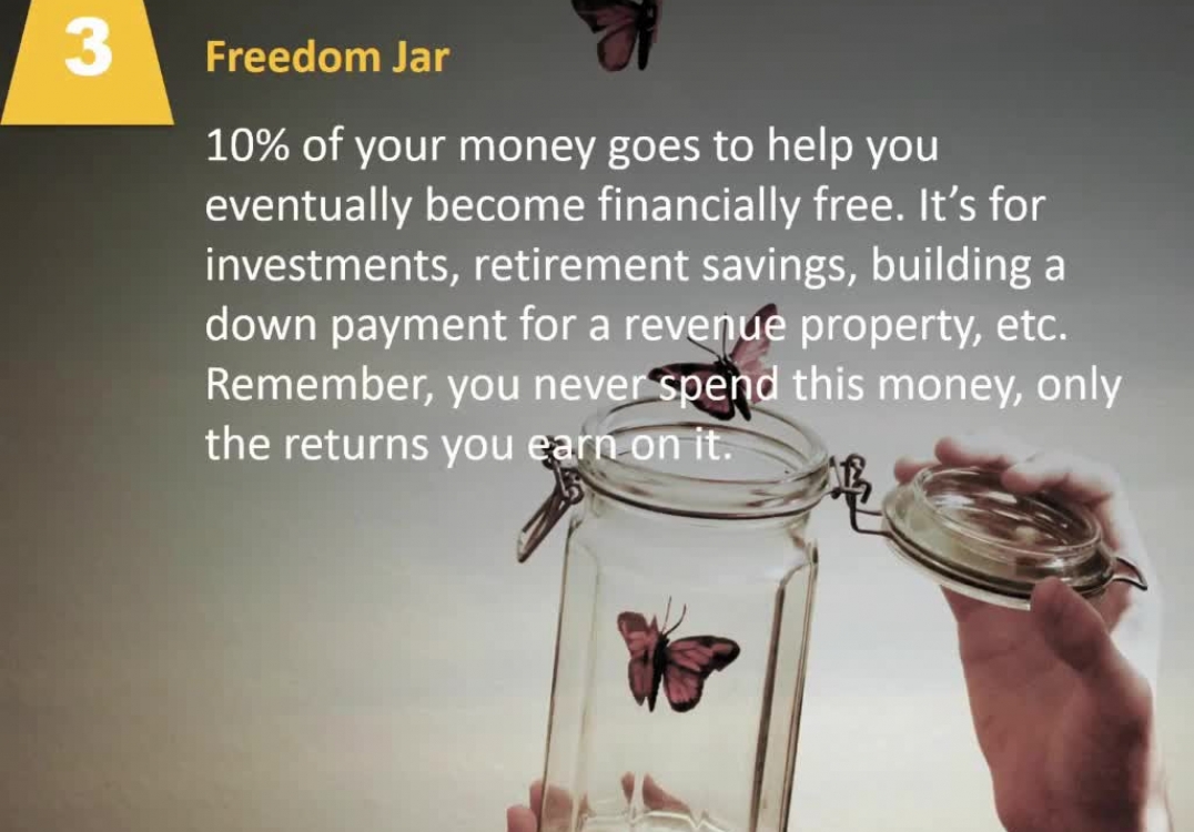 Marshfield Loan Originator reveals The 6 Jars of Money Management