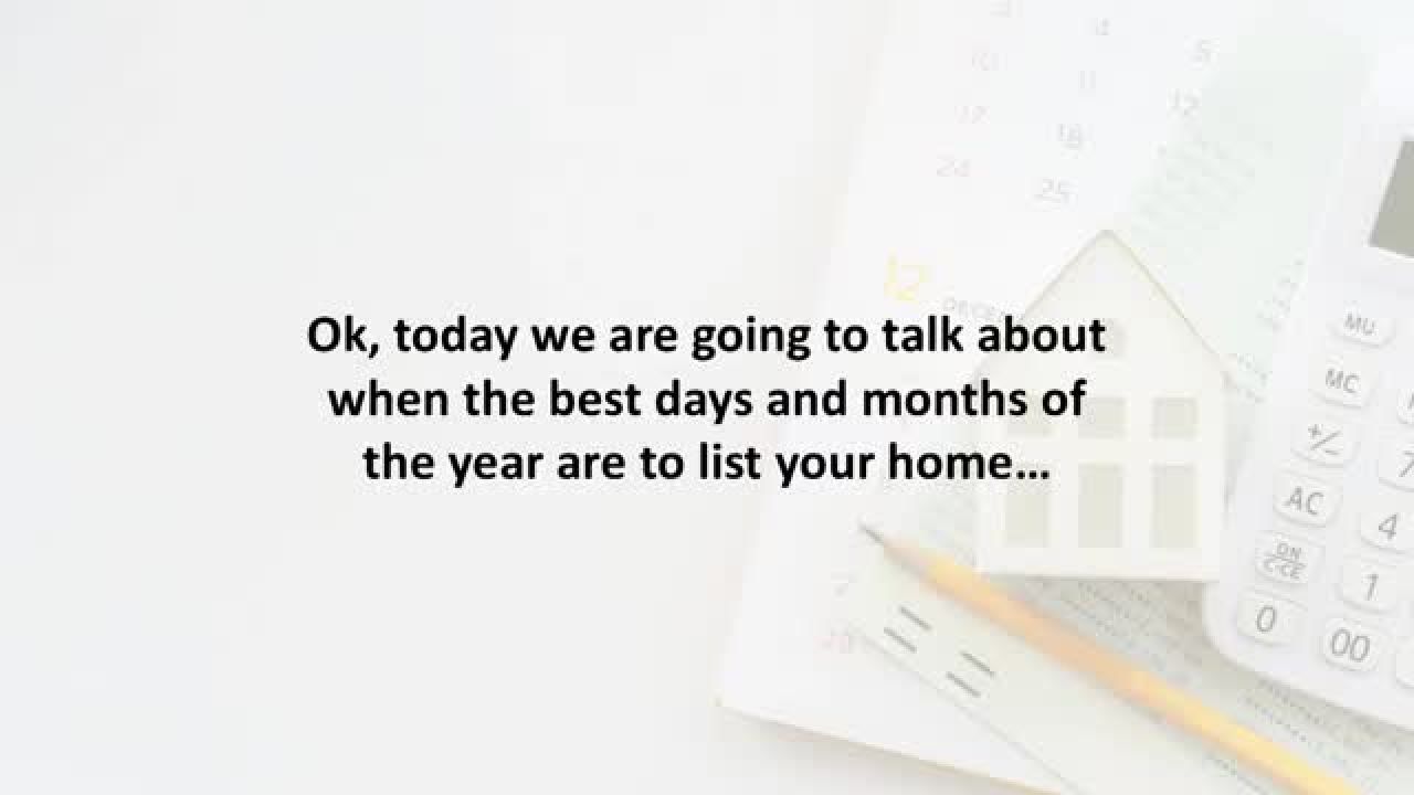 Toronto Mortgage Agent reveals These are the best months and days to list your home…