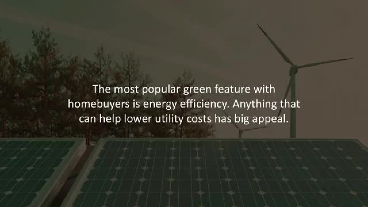 Ontario Mortgage Professional reveals Top 3 green features buyers look for in a house