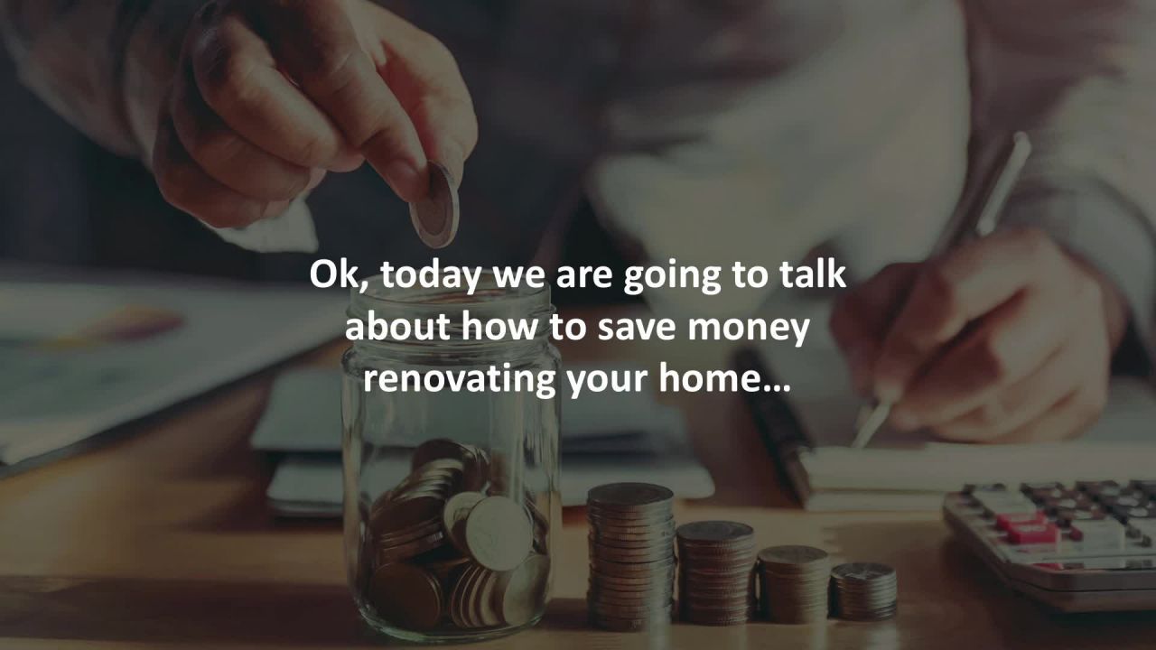Sarasota Mortgage Advisor reveals 5 tips to save money when renovating your home…