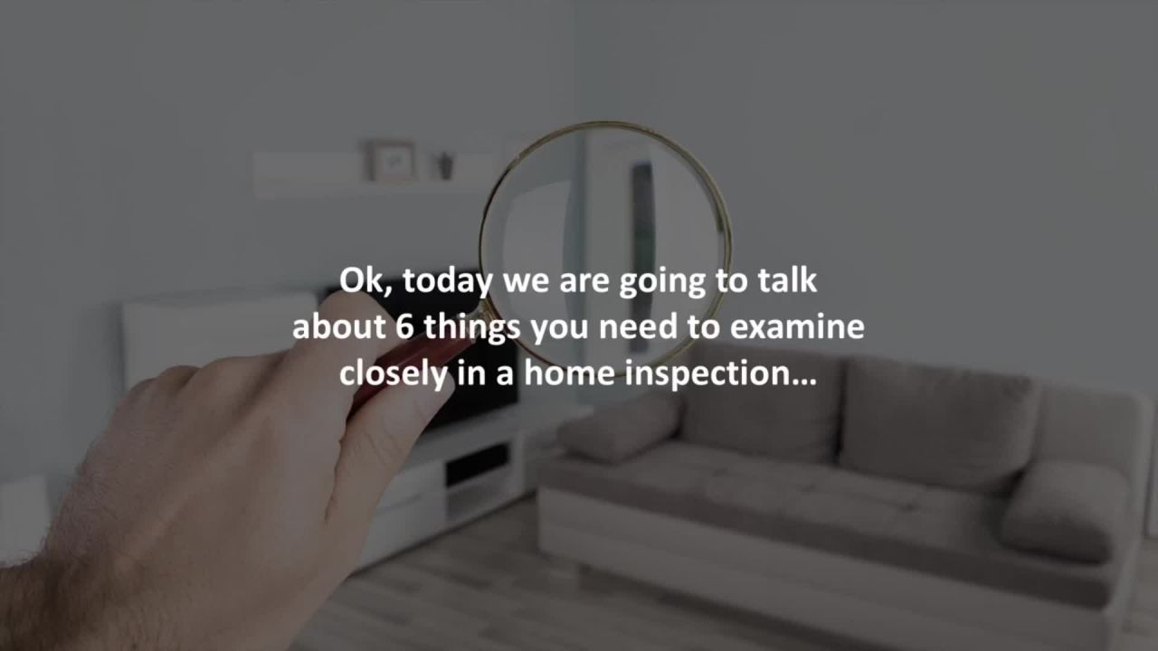 Eagle Mortgage Loan Officer reveals 6 things to pay extra attention to in any home inspection…