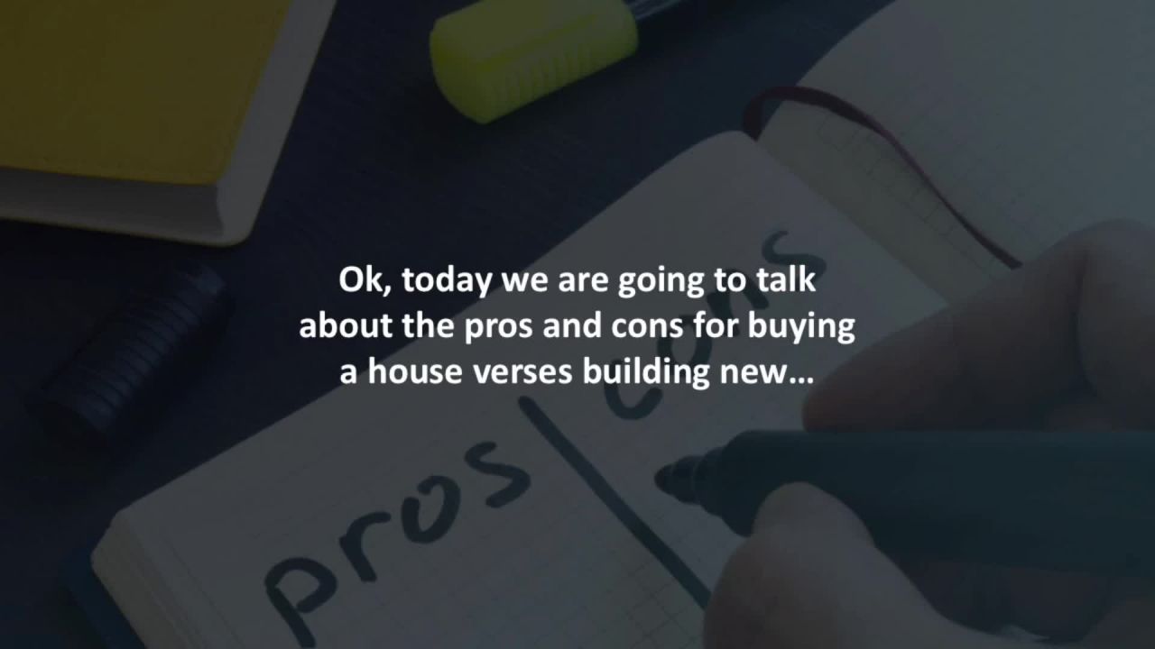 ⁣Conshohocken Mortgage Loan Officer reveals Pros and cons for buying an existing house vs building ne
