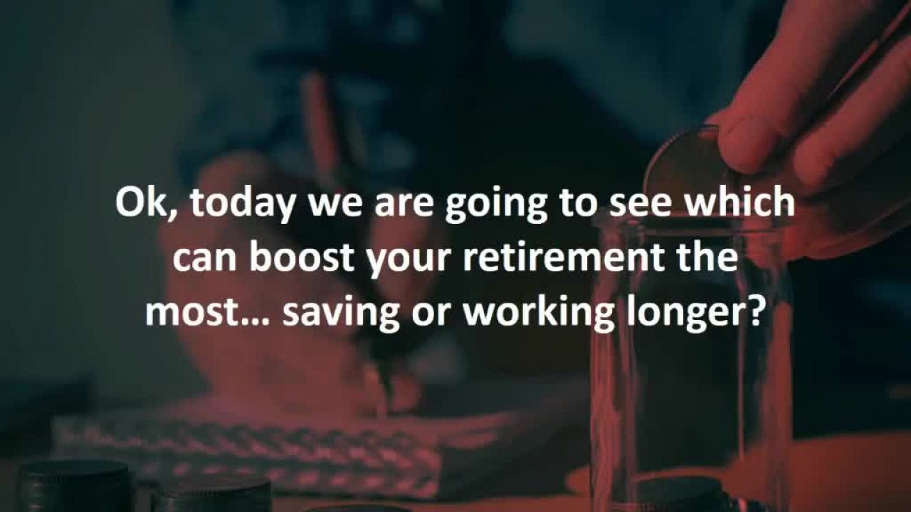 ⁣Ontario Mortgage Professional reveals See Whether Saving or Working Longer Boosts Your Retirement Th
