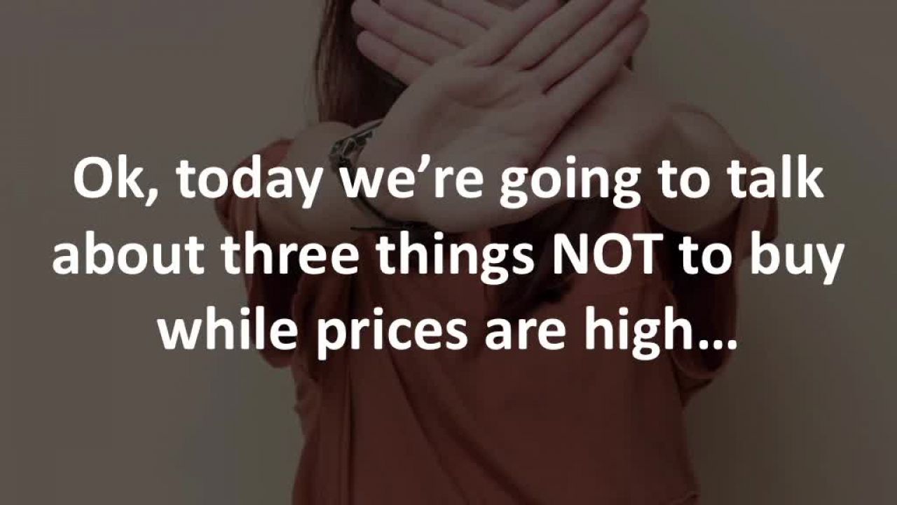 ⁣Ontario Mortgage Professional reveals 3 things NOT to buy while prices are high…