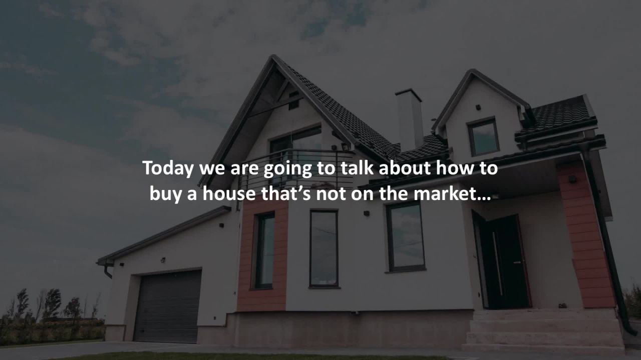 Huntsville Mortgage Advisor reveals How to buy a house that’s not on the market…