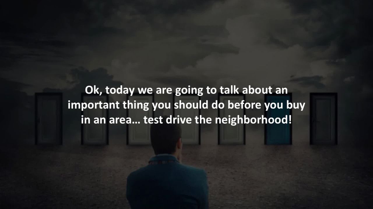 ⁣Sarasota mortgage professional reveals 4 ways to test drive a neighbourhood before you buy…