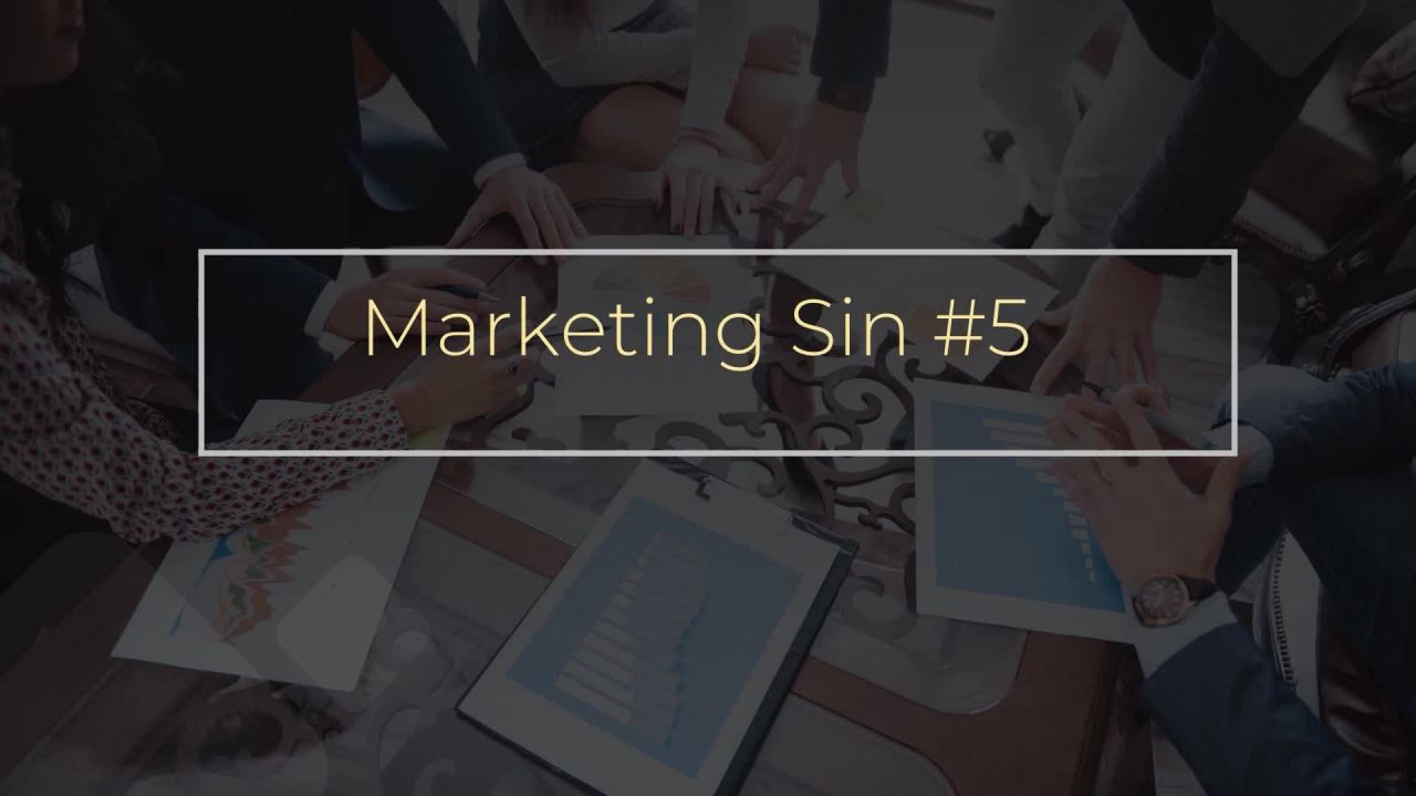 ⁣Realtor Marketing Sin #5