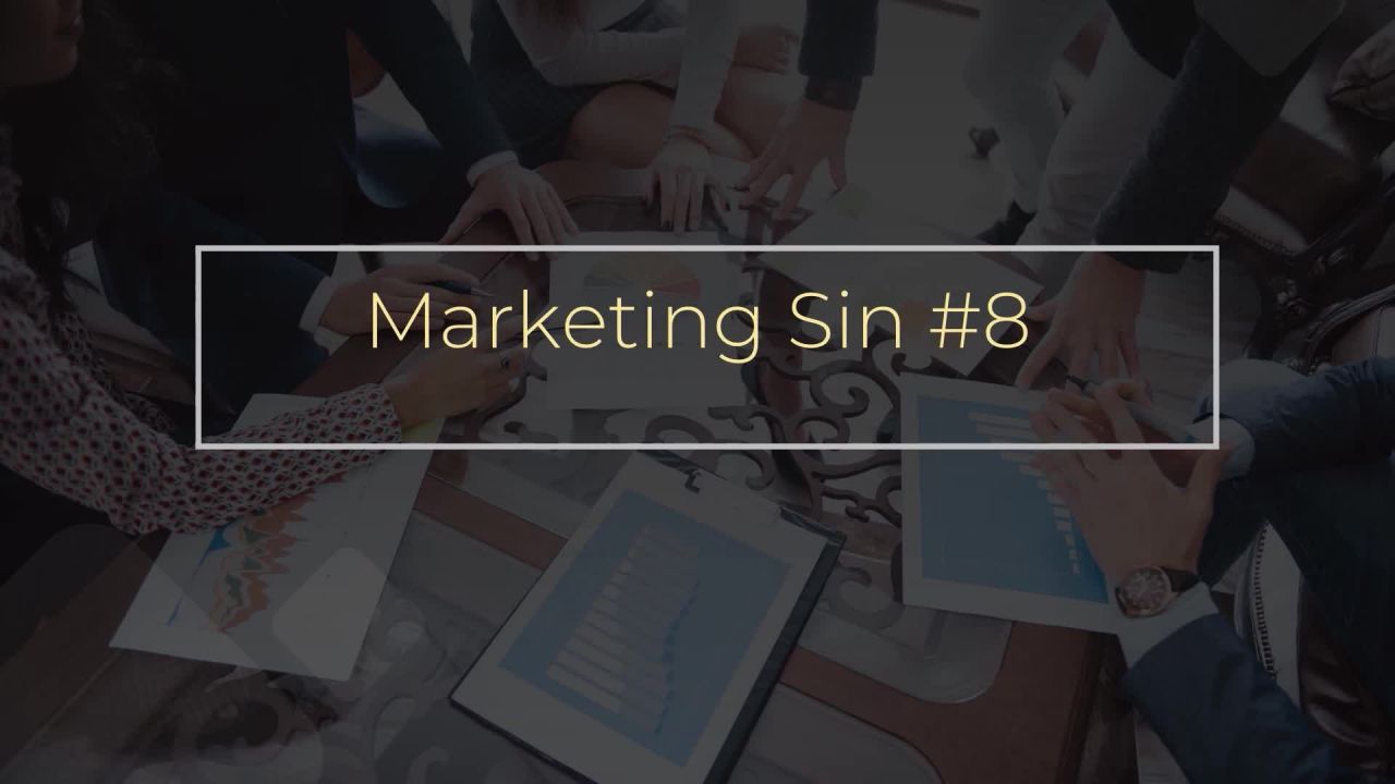 ⁣Realtor Marketing Sin #8