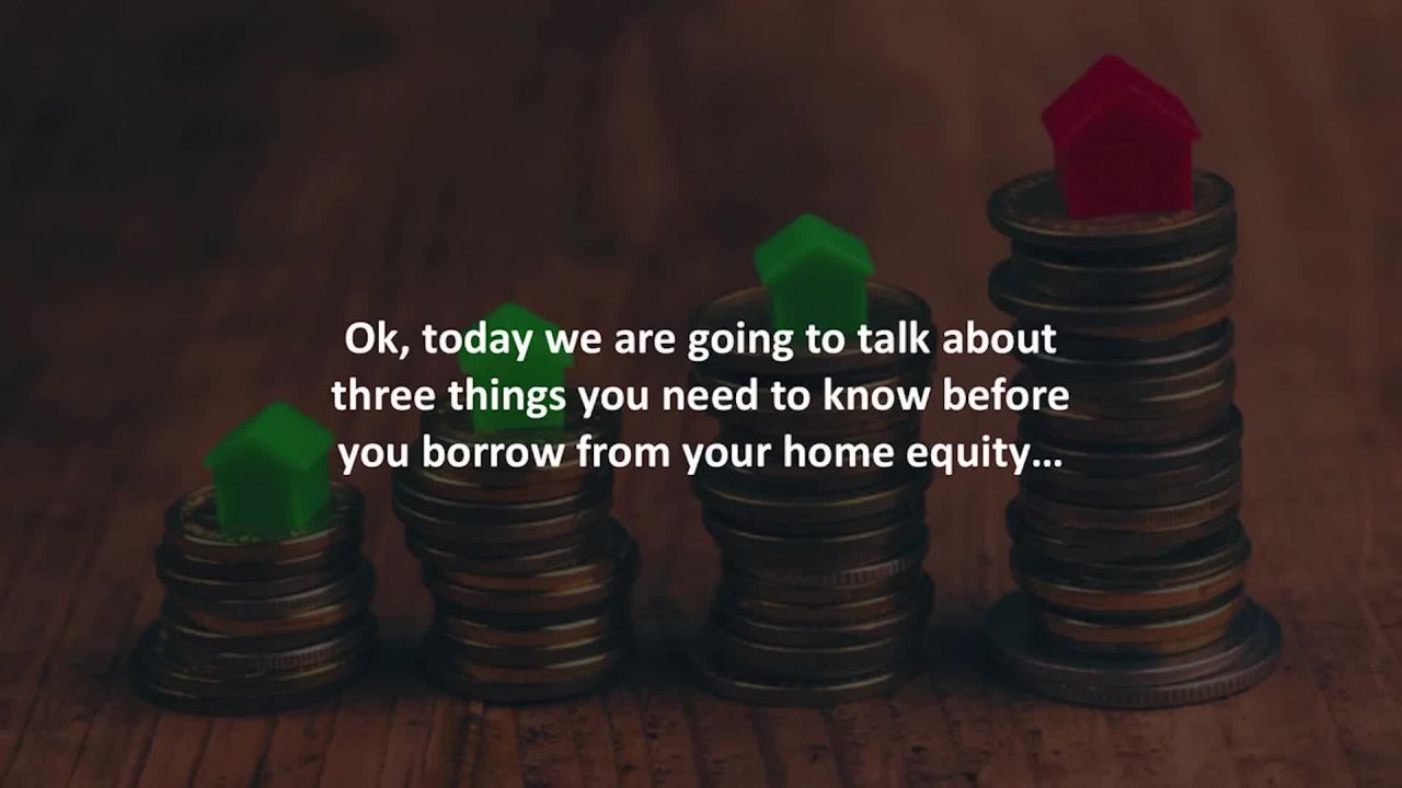 ⁣Mason Mortgage Advisor reveals 3 things you need to know before getting a home equity loan…