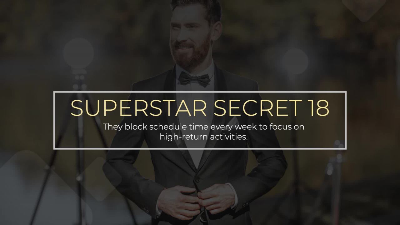 ⁣Secret #18 of Superstar Realtors