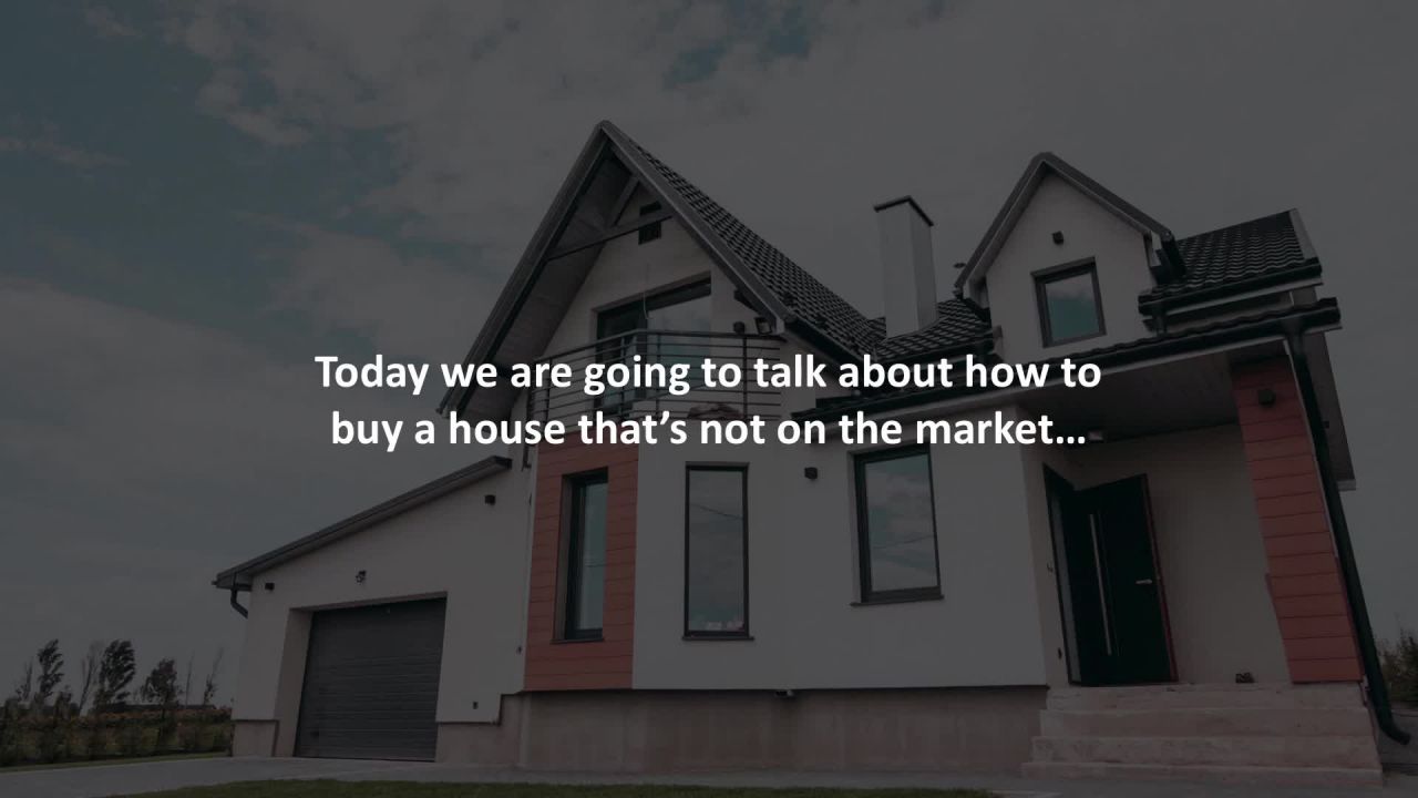 ⁣Schaumburg Sr. Mortgage Advisor reveals How to buy a house that’s not on the market…